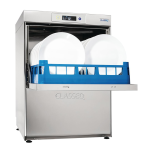 Classeq DUO Commercial Dishwasher 500mm Integrated Water Softener - Door Open
