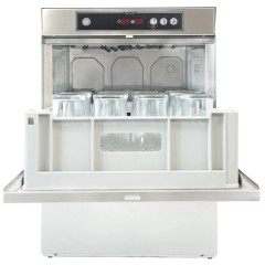 Asber Tech Glasswasher 400mm Basket with Integrated Softener & Drain Pump