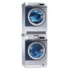 Electrolux Professional Commercial Washing Machine with Drain Pump & Tumble Dryer with Heat Pump Stacked Combo 8kg