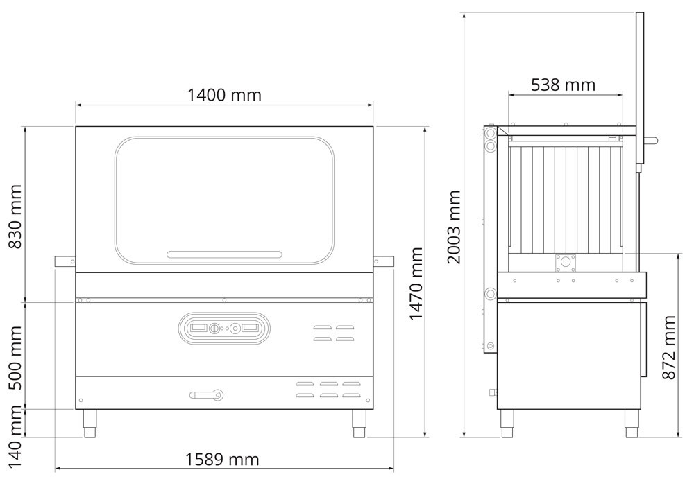 Mach MST140 Rack Conveyor Tunnel Dishwasher