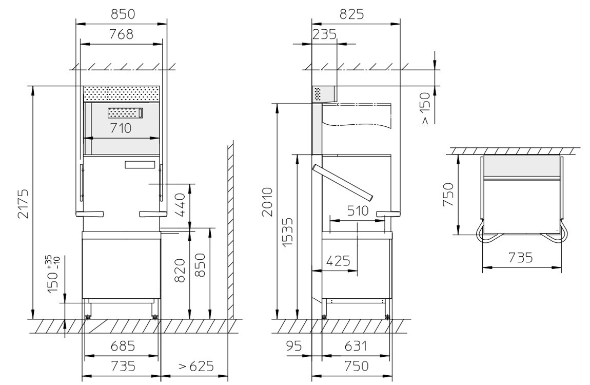 Winterhalter PT-L EnergyPlus Pass Through Dishwasher with Heat Recovery