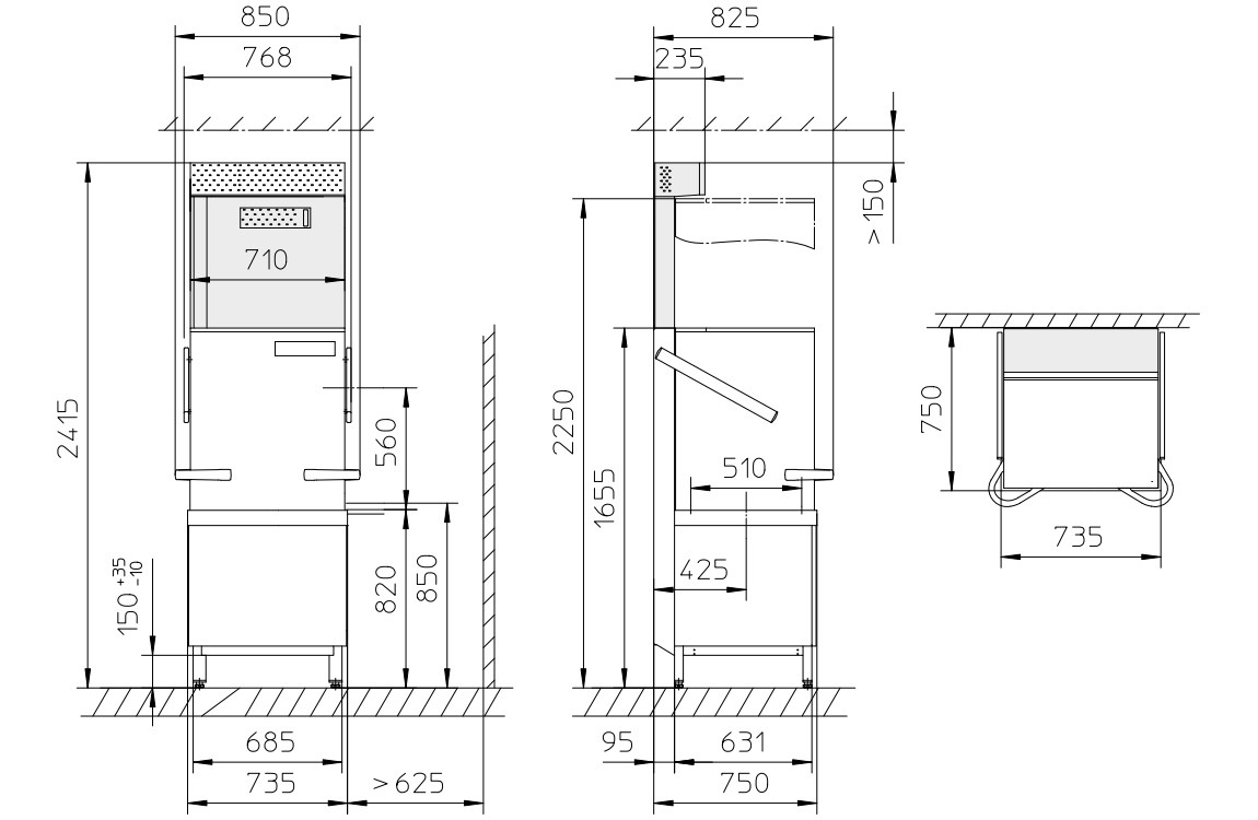 Winterhalter PT-XL Passthrough Dishwasher 500x600mm Basket