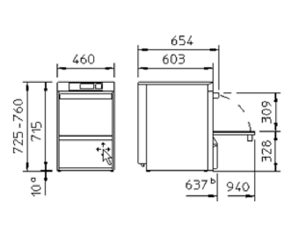 Winterhalter UC-S Glasswasher 400mm Basket