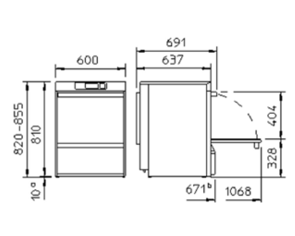 Winterhalter UC-XL Glasswasher 540mm Basket