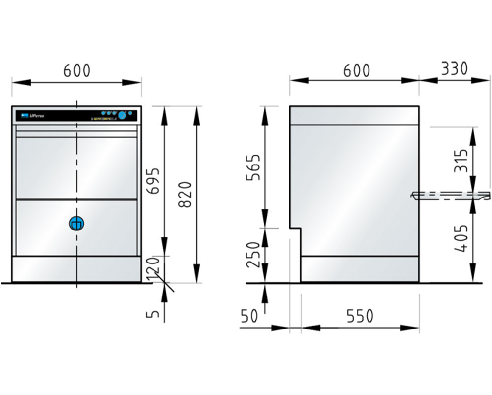 Meiko UPster U500G Glasswasher 500mm Basket