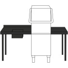 Pass Through Prewash Sink 1200mm Left Straight Bundle