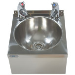 BaSix Stainless Steel Hand Wash Station + Lever Taps