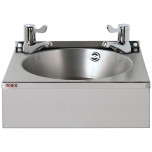 BaSix Stainless Steel Hand Wash Station + 3 Inch Lever Taps