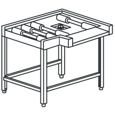 Left Hand Motorised Roller Corner Entry 85cm