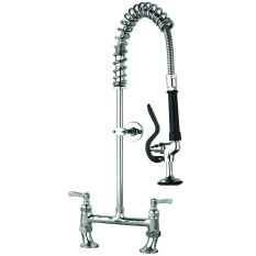 AquaJet Short Pre Rinse Spray Arm Twin Pedestal