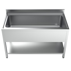 Pot Wash Sink Unit 1400mm With Large Single Bowl
